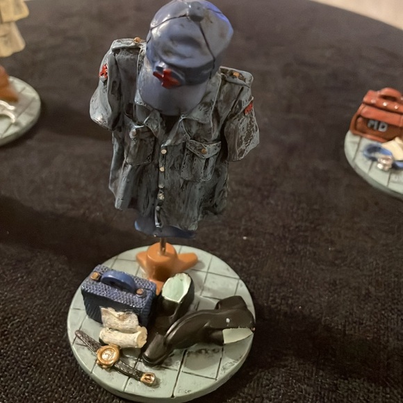 Doctor Uniform Outfit Figurine Vintage K’s Collection Medical Worker MD Lot of 4 - Picture 5 of 6